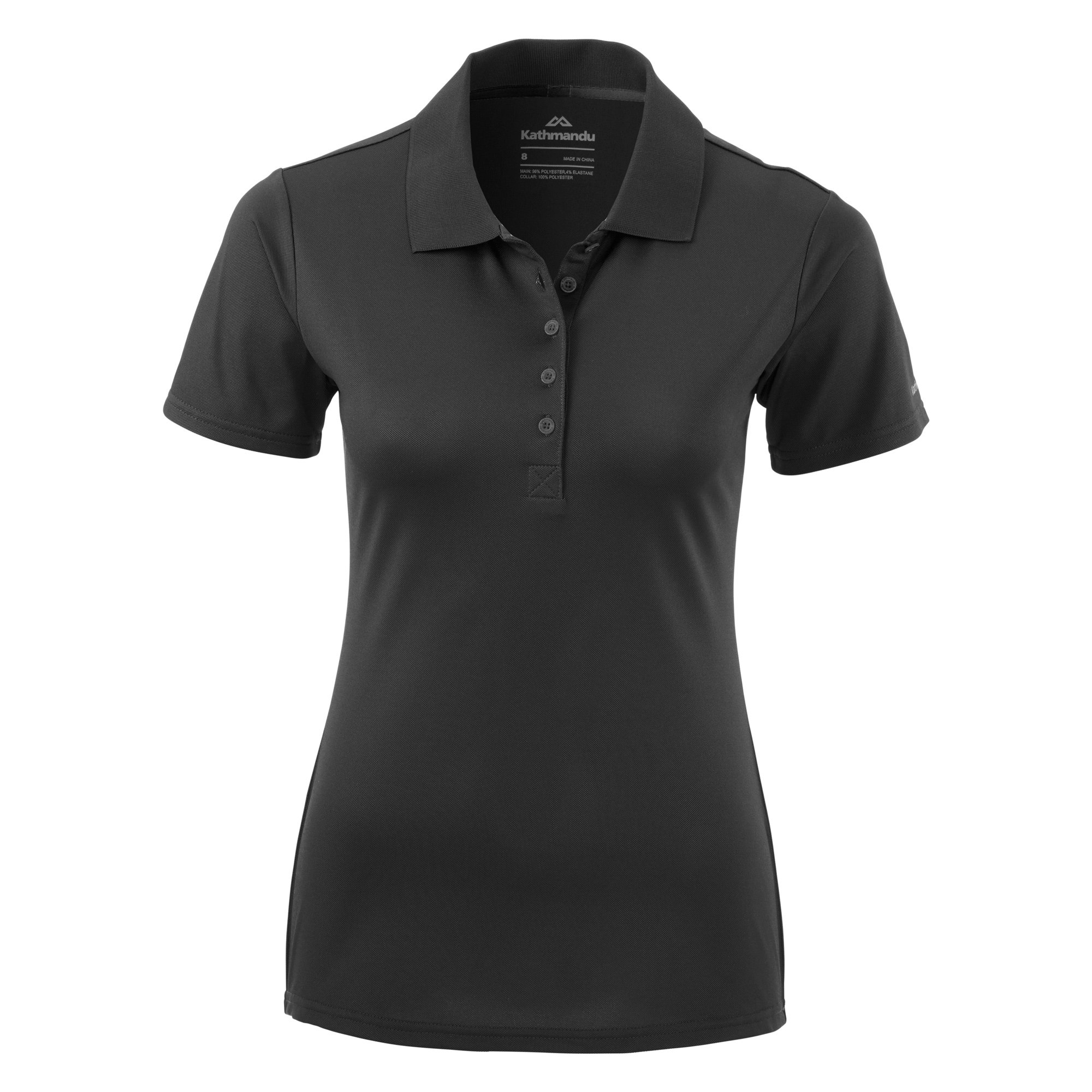 womens black polo shirt uk