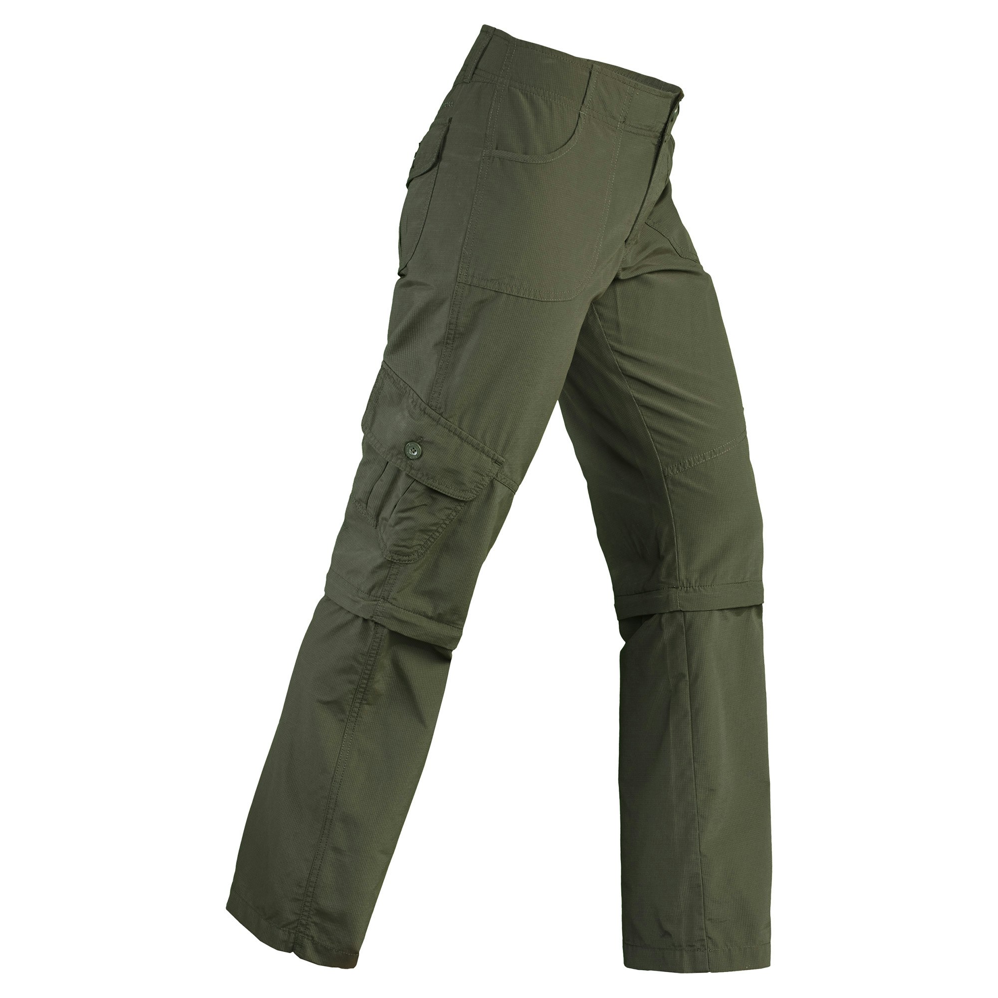 Kathmandu Flight Womens Cotton Blend Zip Off Cargo Travel Trousers ...