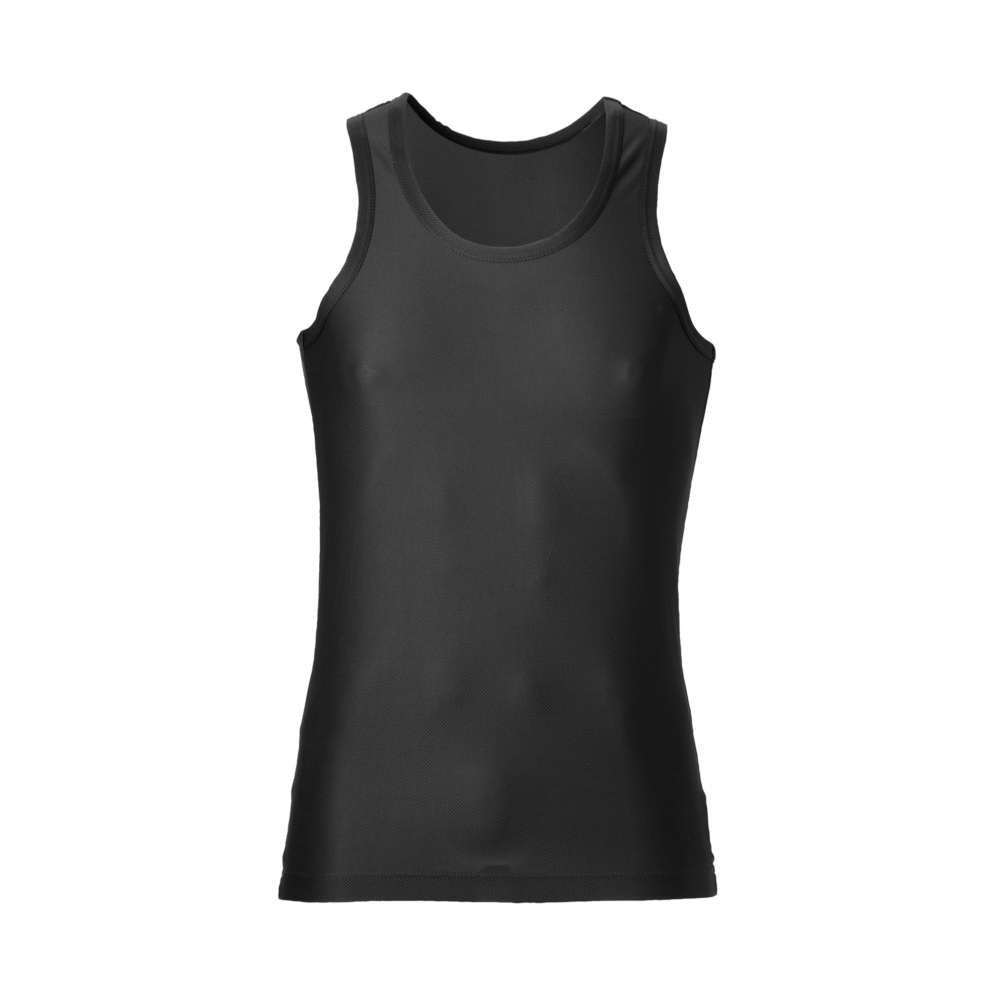 Kathmandu quickDRY Mens Waffle Knit Singlet Vest Sleeveless Tank Top Black