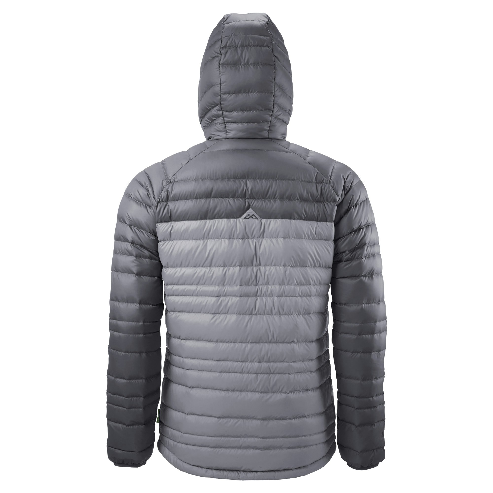 Kathmandu Alptic Mens Packable Hooded Duck Down Travel Puffer Jacket Grey