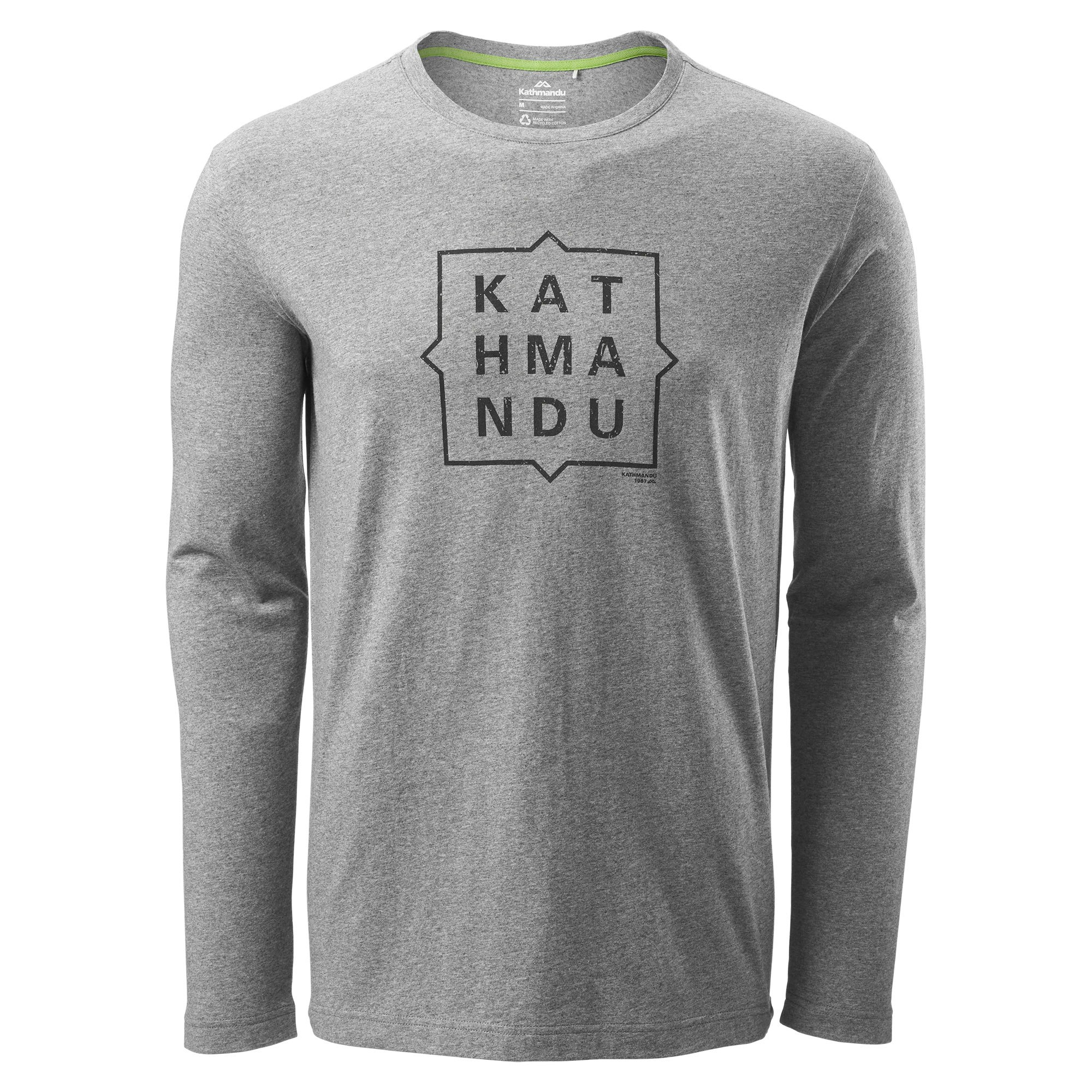 Kathmandu Mens Long Sleeve Cotton Tee Casual Print T-Shirt Top | eBay