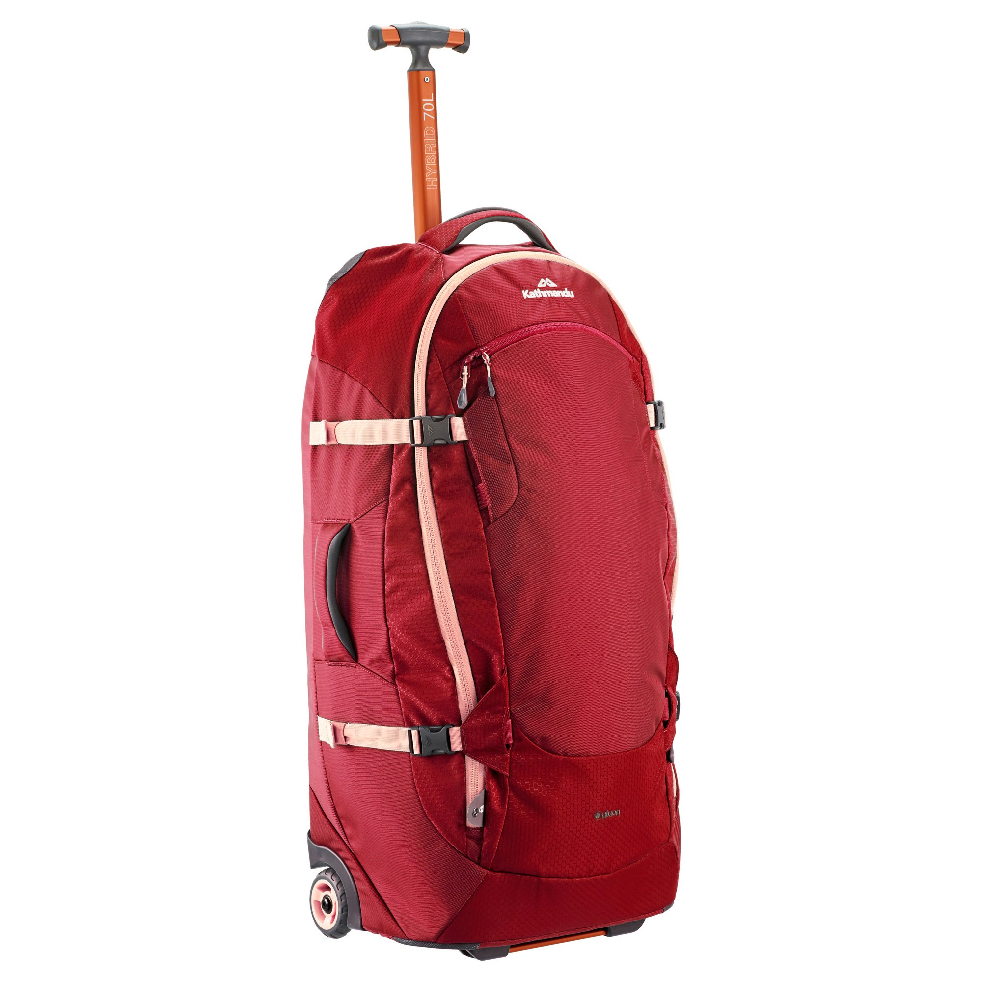 Kathmandu hybrid 70l backpack harness outlet wheeled luggage trolley v3