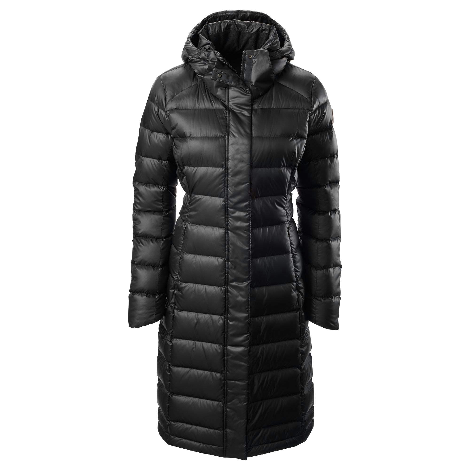 womens black down parka